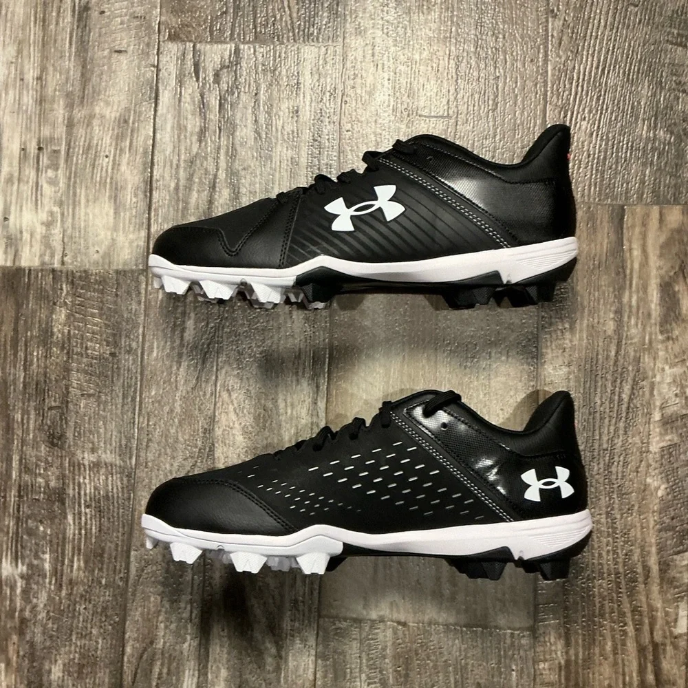 Under Armour Black and White Cleats Size 12 - Picture 5 of 11
